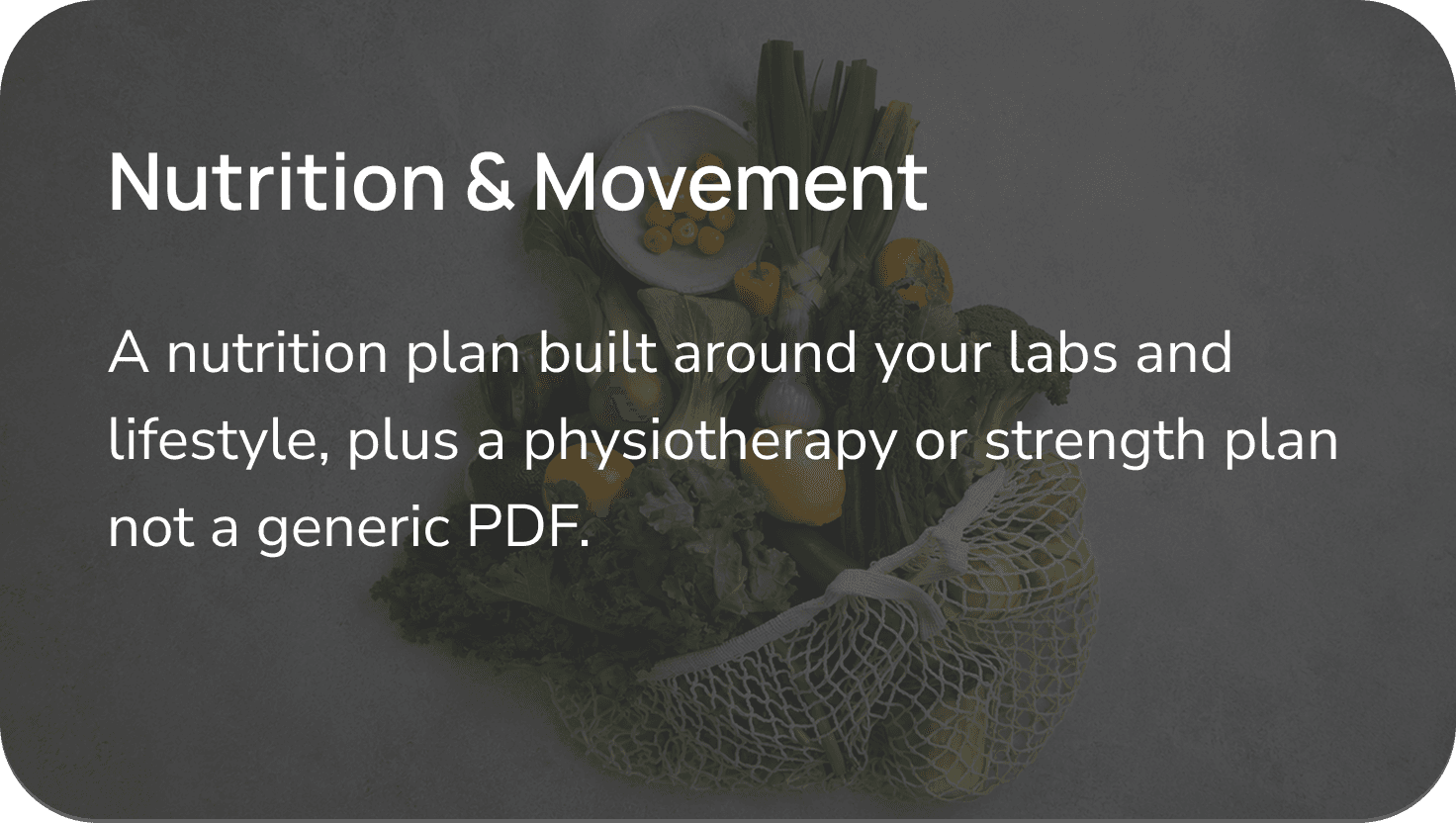 Nutrition & Movement