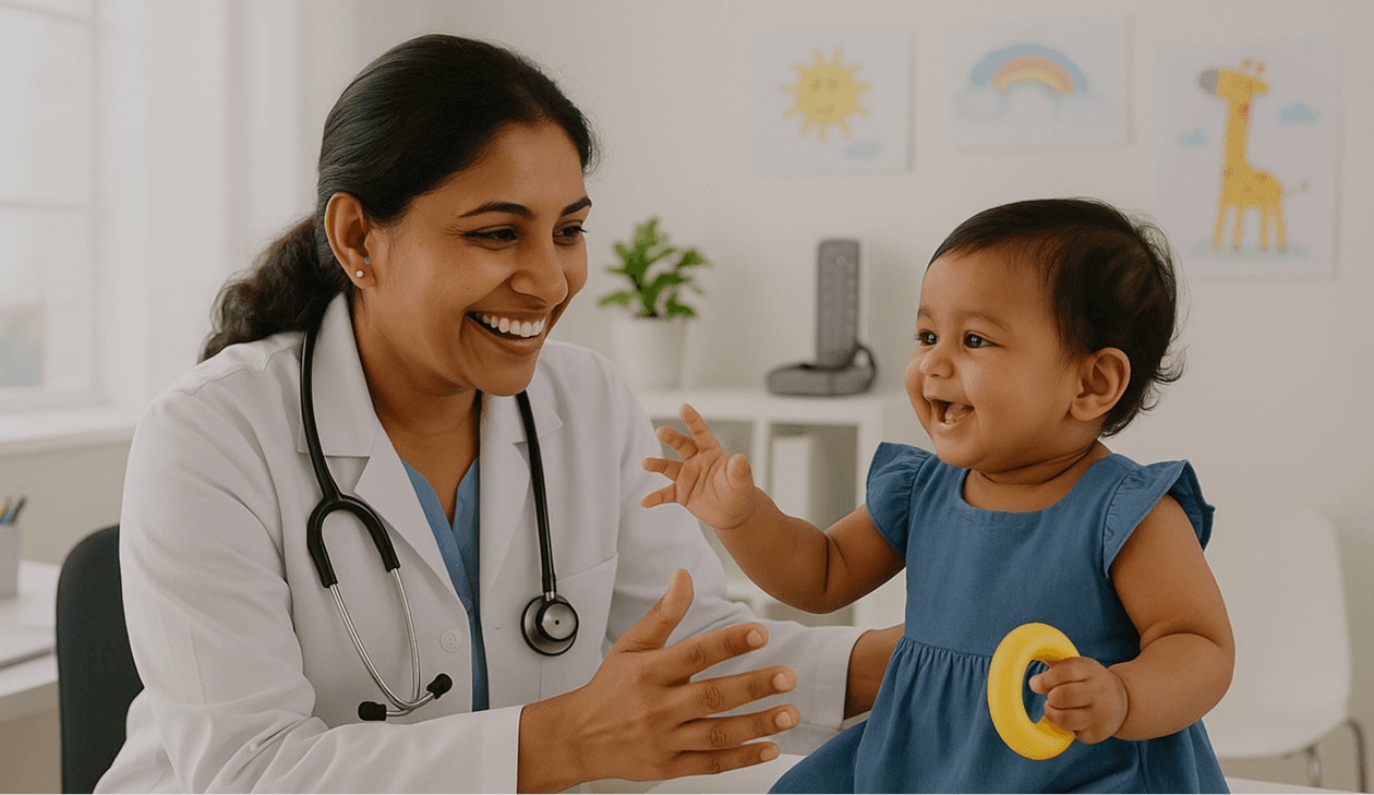 Doctor with child