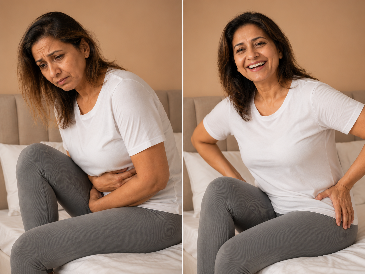 Before and after — from pain disrupting the day to better midlife care