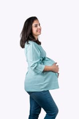 Chicmomz A-Line Maternity Top in Aqua