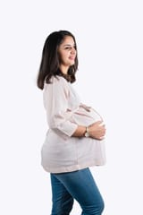 Chicmomz A-Line Maternity Top in Pink
