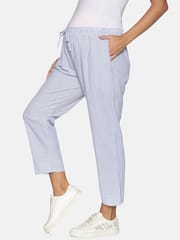 The Mom Store Blue Stripes Maternity Lounge Pants