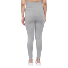 Mometernity Grey Over Belly Maternity Leggings With Pockets