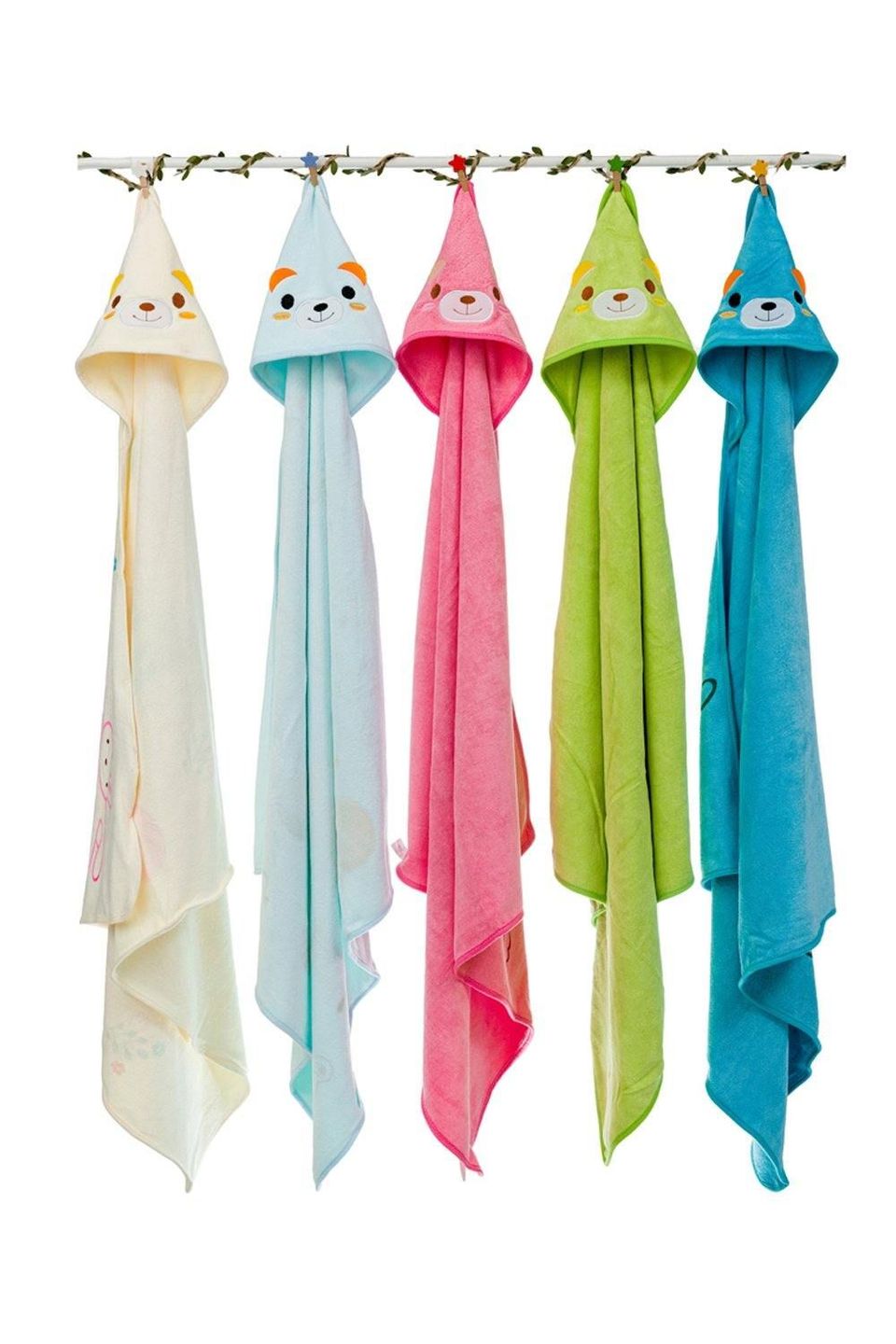 The Mama Project Splash & Play Mama Bear Hooded Towel Gift Bundle- Pack of 5