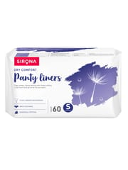 SIRONA Ultra - Thin Premium Panty Liners (Regular Flow) - 60 Counts  -  Small