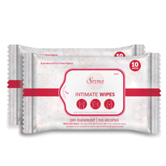 Sirona Intimate Wet Wipes  -  20 Wipes (2 Pack  -  10 Wipes Each)