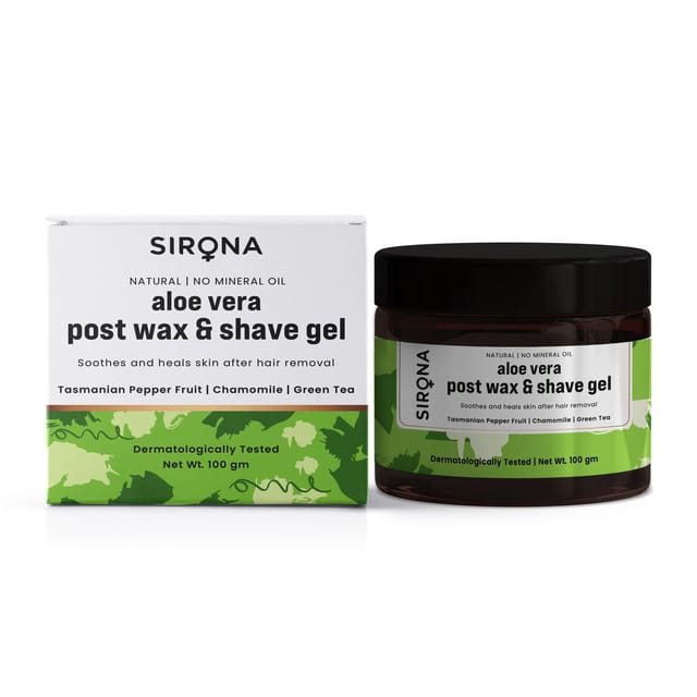 Sirona Natural Mineral Oil Free Post Shave Gel After Shaving Lotion  -  100 gm