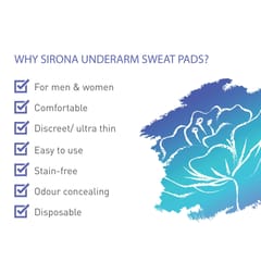 Sirona Under Arm Sweat Pads for Men and Women  -  80 Pads