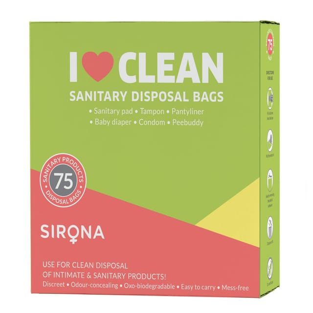 Sirona Sanitary and Diapers Disposal Bag 75 Bags