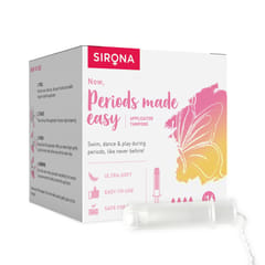 Sirona Premium Applicator Tampons Super Plus Heavy Flow (16 Pcs)