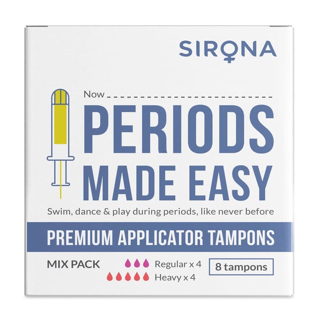 Sirona Premium Applicator Tampons Mix Pack (8 Pcs)