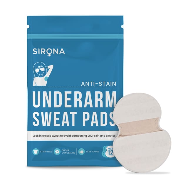 Sirona Under Arm Sweat Pads for Men and Women  -  12 Pads