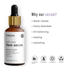 Sirona Anti Acne Face Serum, 30 ml