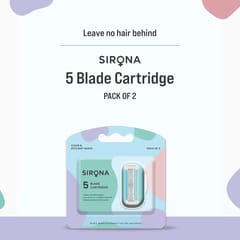 Sirona Hair Removal Razor Blades/Refills/Cartridges for Women, 5 Blade Cartridge