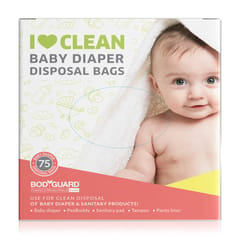 BodyGuard Baby Diapers and Sanitary Disposal Bag - 75 Bags