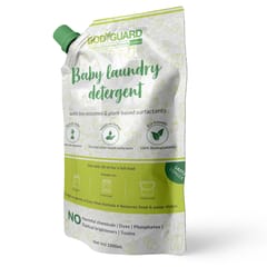 BodyGuard Plant Based Baby Laundry Liquid Detergent - 1 Liter (Pouch) with Bio-Enzymes and Lemon Oil