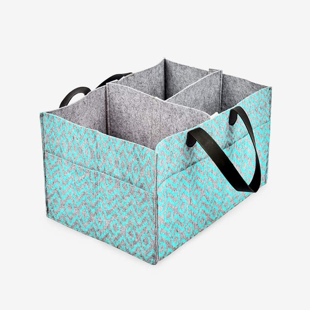 Super Bottoms Ikat Chevron Diaper Caddy