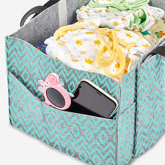 Super Bottoms Ikat Chevron Diaper Caddy