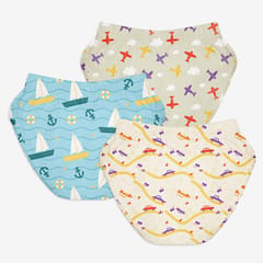 Super Bottoms Kid's Day Out Unisex Toddler Briefs - Pack of 3