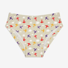 Super Bottoms Kid's Day Out Young Girl Briefs - Pack of 3