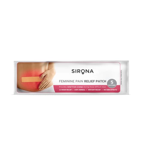 Sirona Feminine Pain Relief Patches  -  5 Patches (1 Pack  -  5 Patches Each)