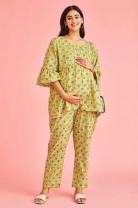 The Mama Project Ava Maternity & Nursing Classic Essential Kurta Set