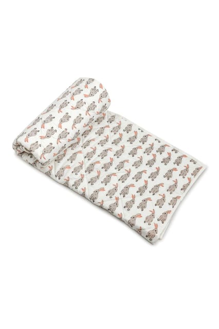 The Mama Project Honey Bunny Organic Cotton Baby Quilt