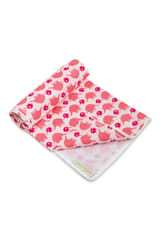 The Mama Project Pink Elephant Love Organic Muslin Blanket