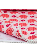 The Mama Project Pink Elephant Love Organic Muslin Blanket