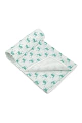 The Mama Project Wanderlust With Reindeers Organic Muslin Blanket