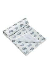 The Mama Project Elephant Parade Organic Muslin Blanket