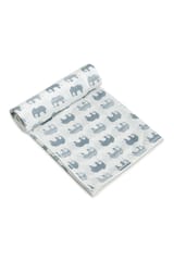 The Mama Project Elephant Parade Organic Muslin Blanket