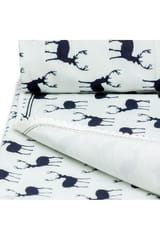 The Mama Project Wanderlust With Reindeers Organic Muslin Blanket