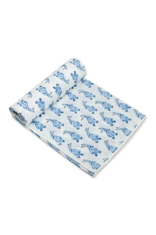 The Mama Project Honey Bunny Organic Muslin Blanket