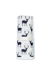 The Mama Project Wanderlust With Reindeers Swaddle & Bib Bundle