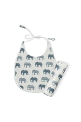 The Mama Project Elephant Parade Swaddle & Bib Bundle