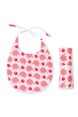 The Mama Project Lazy Bunny Swaddle & Bib Bundle