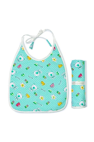 The Mama Project Teddy Bear Swaddle & Bib Bundle