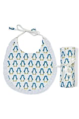 The Mama Project Happy Feet Penguin Swaddle And Bib Bundle