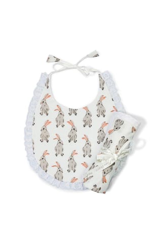 The Mama Project Honey Bunny Swaddle And Bib Bundle