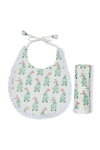 The Mama Project Honey Bunny Swaddle And Bib Bundle