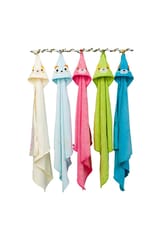 The Mama Project Mama Bear Soft Hooded Baby Towel- Bright Blue