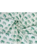 The Mama Project Elephant Parade Organic Muslin Swaddle Sheets- Pack Of 2