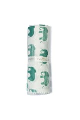 The Mama Project Elephant Parade Organic Muslin Swaddle Sheets- Pack Of 2