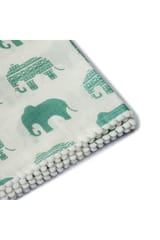 The Mama Project Elephant Parade Organic Muslin Swaddle Sheets- Pack Of 2