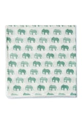 The Mama Project Elephant Parade Organic Muslin Swaddle Sheets- Pack Of 2