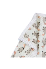 The Mama Project Honey Bunny Organic Muslin Swaddle Sheets- Pack Of 3