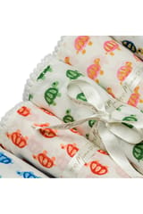 The Mama Project Turtle Love Organic Muslin Swaddle Sheets- Pack Of 5