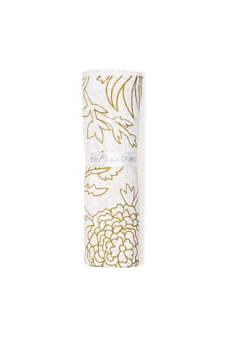 Bloom Like A Lily Organic Muslin Swaddle Sheet