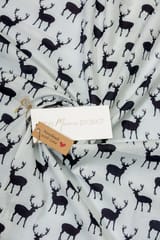 The Mama Project Wanderlust With Reindeers Organic Muslin Swaddle Sheets